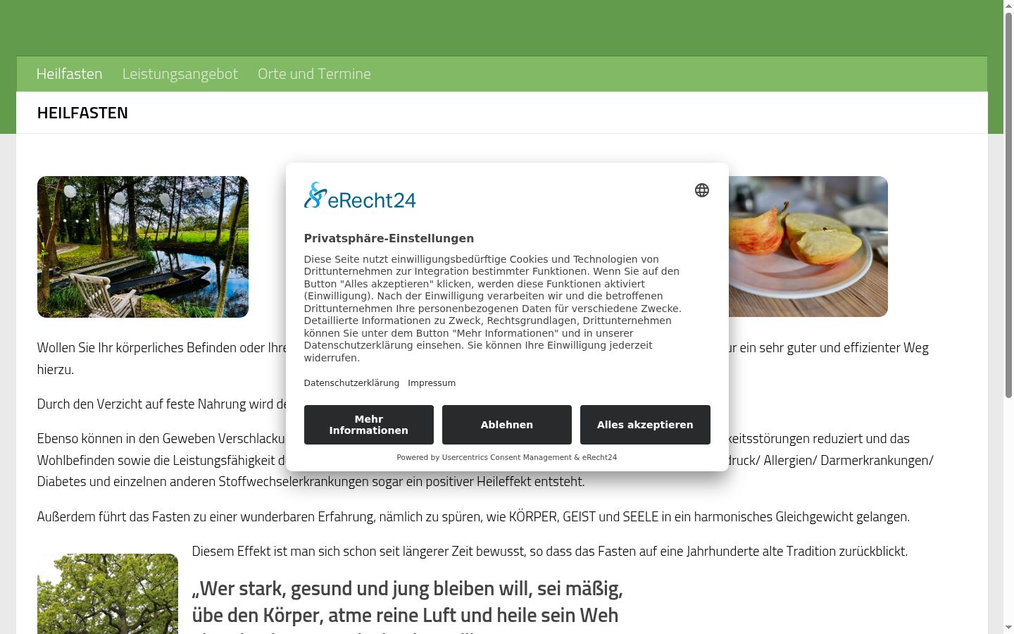 Screenshot tal-banner tal-kunsens muri qabel kwalunkwe interazzjoni