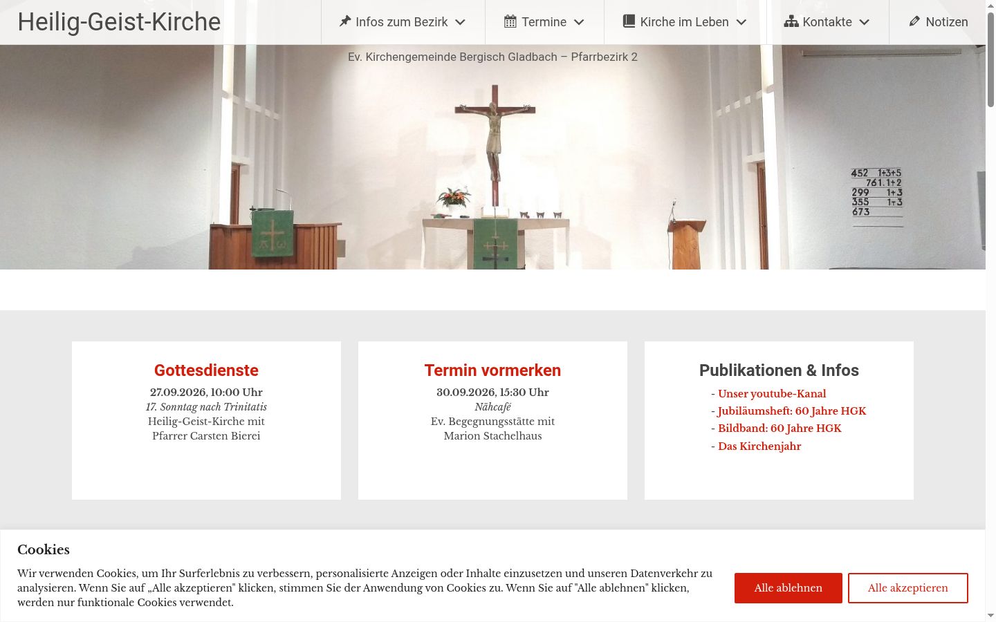 Capture d'écran de la bannière de consentement affichée avant toute interaction