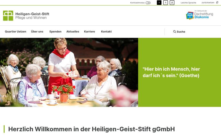 Screenshot of heiligen-geist-stiftung.de