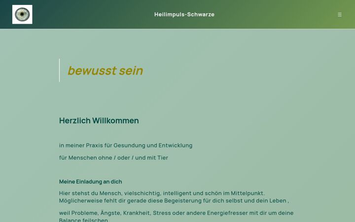 Screenshot of heilimpuls-schwarze.de