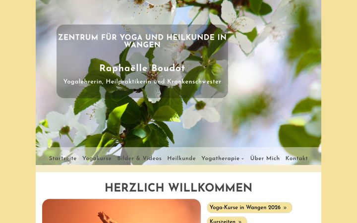 Screenshot of heilkunde-yoga.de