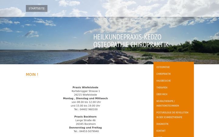 Screenshot of heilkundepraxis-schwarting.com