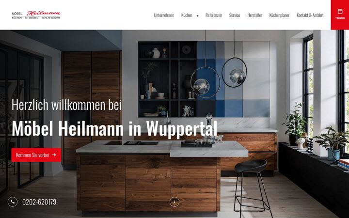 Screenshot of heilmann-kuechen.de