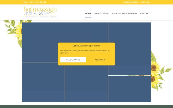 Screenshot of heilmassage-riedl.at
