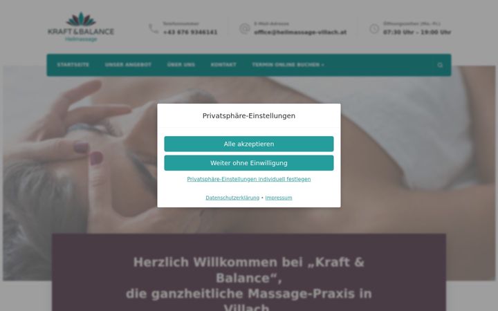 Screenshot of heilmassage-villach.at