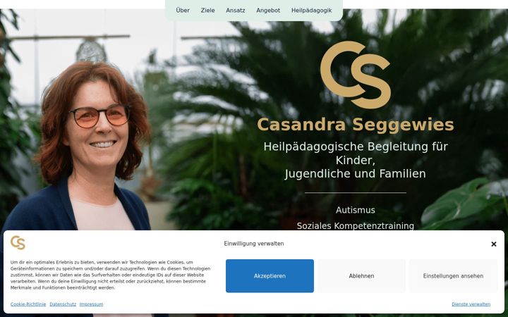 Screenshot of heilpaedagogikcasandraseggewies.de