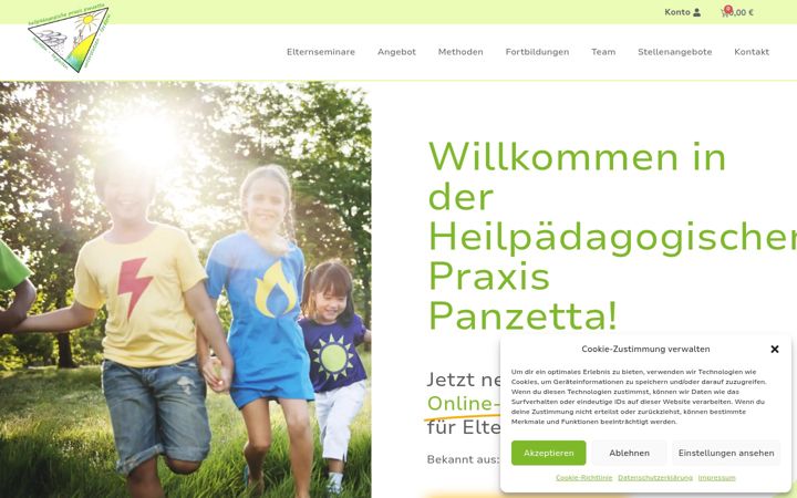 Zrzut ekranu heilpaedagogische-praxis-panzetta.de