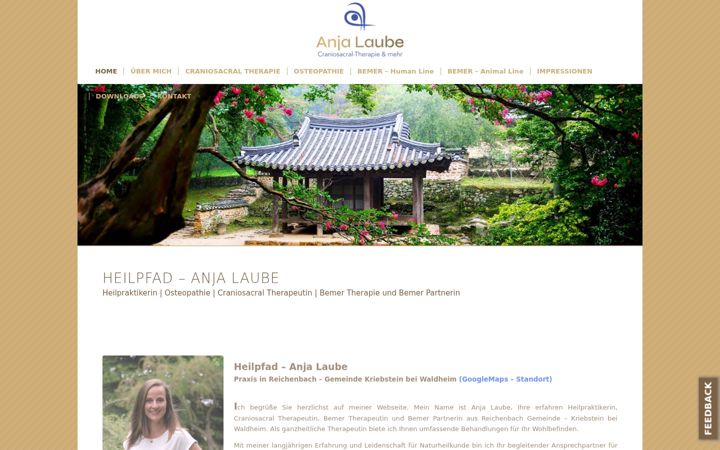 Screenshot of heilpfad-laube.com