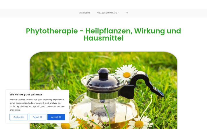 Screenshot of heilpflanzen-lernen.de