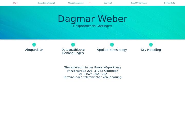 Screenshot of heilpraktik-dagmar-weber.de