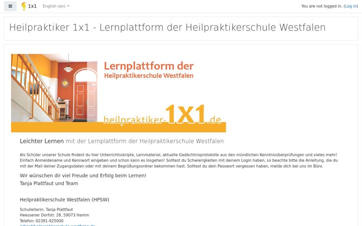 Screenshot of heilpraktiker-1x1.de