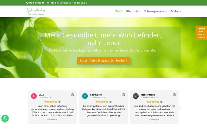 Zrzut ekranu heilpraktiker-androes.de