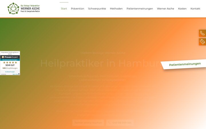 Zrzut ekranu heilpraktiker-asche-hamburg.de