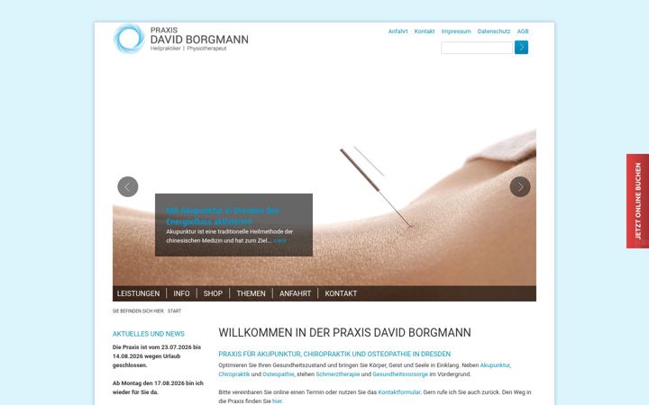 Zrzut ekranu heilpraktiker-borgmann.de