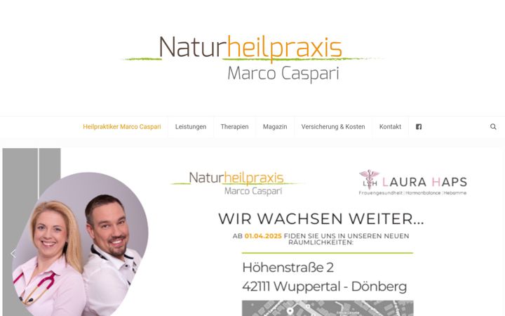 Screenshot of heilpraktiker-caspari.de