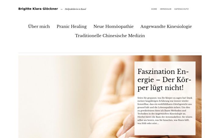 Екранна снимка на heilpraktiker-gloeckner-kassel.de