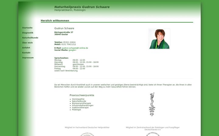 Екранна снимка на heilpraktiker-goslar.de
