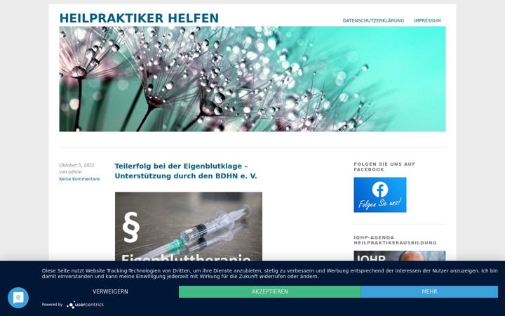 Screenshot of heilpraktiker-helfen.de