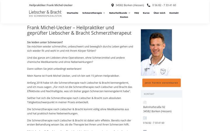 Ekrano kopija heilpraktiker-michel.de
