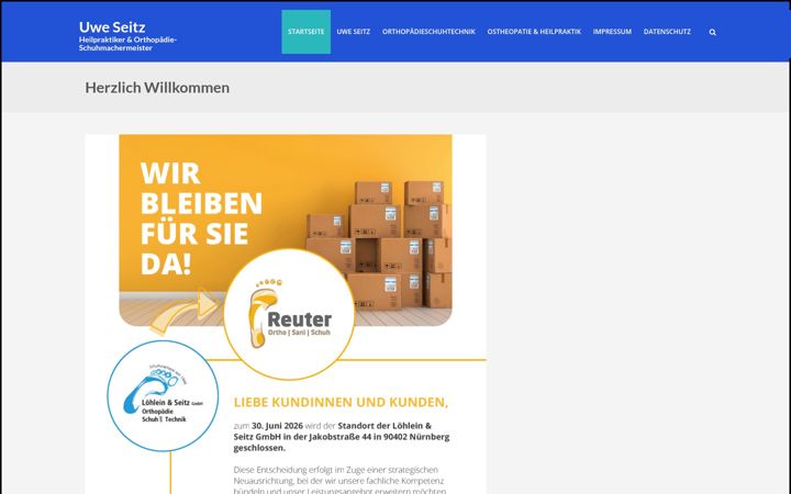 Screenshot of heilpraktiker-seitz.com
