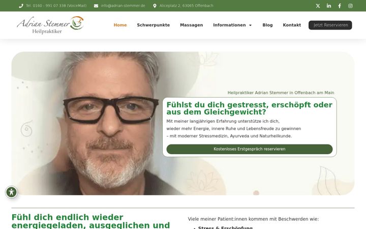 Zrzut ekranu heilpraktiker-stemmer.de