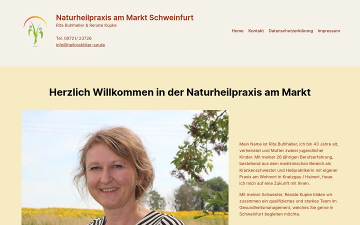 Screenshot of heilpraktiker-sw.de