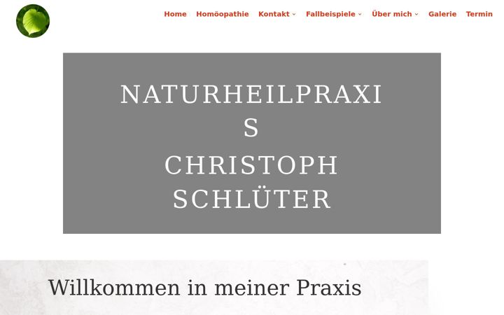 Zrzut ekranu heilpraktiker-weingarten.de