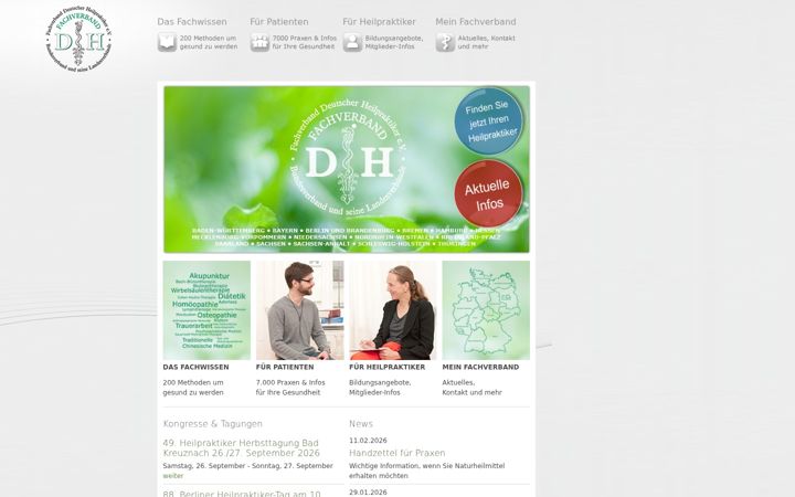 Screenshot of heilpraktiker.org