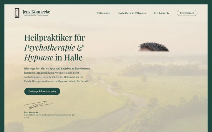 Zrzut ekranu heilpraktikerhalle.de