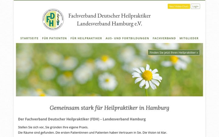 Ekrano kopija heilpraktikerhamburg.de