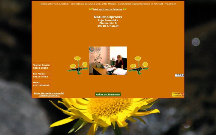 Screenshot of heilpraktikerin-arnstadt.de