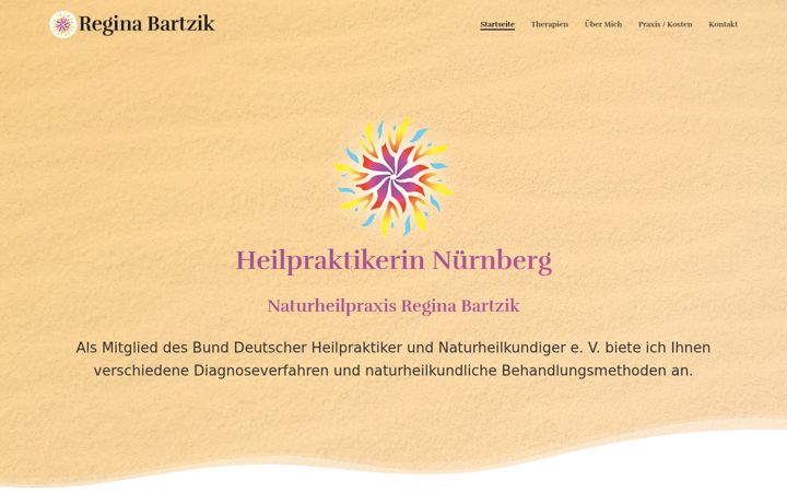 Screenshot of heilpraktikerin-bartzik.de