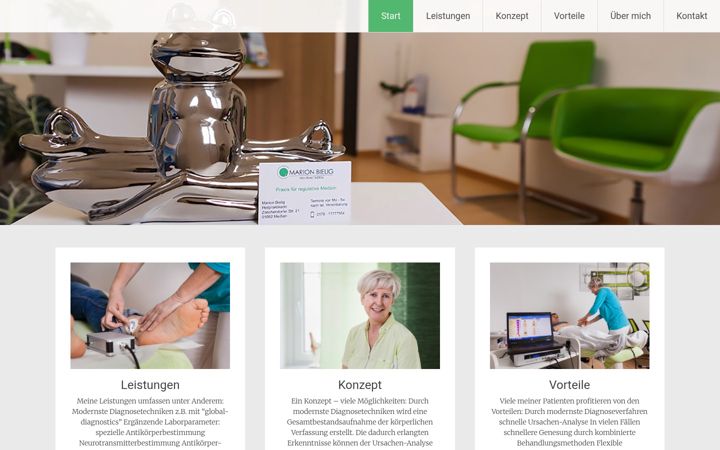 Screenshot of heilpraktikerin-bielig.de