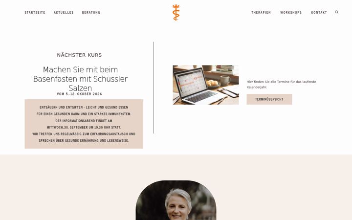 Screenshot of heilpraktikerin-binder.de