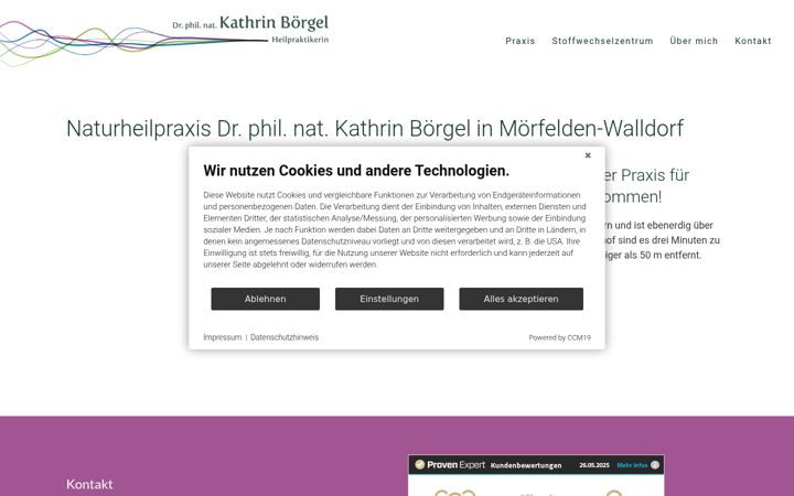 Ekrano kopija heilpraktikerin-boergel.de