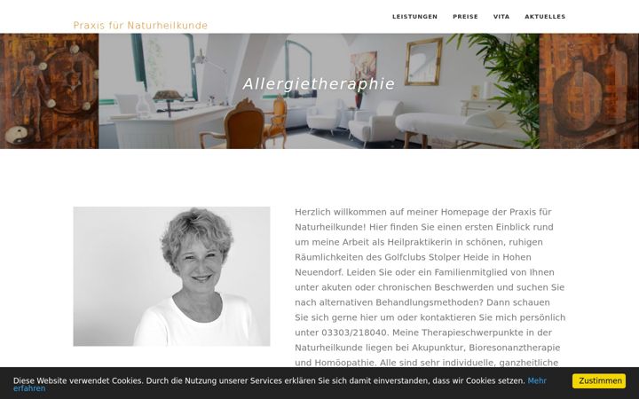 Screenshot of heilpraktikerin-grossmann.de