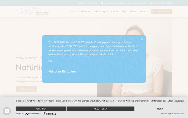 Screenshot του heilpraktikerin-martinaboettcher.de
