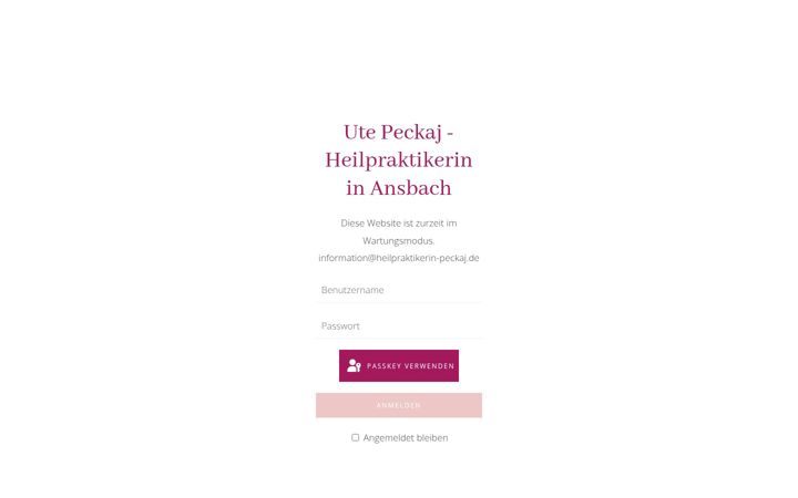 Screenshot του heilpraktikerin-peckaj.de