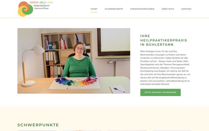 Screenshot του heilpraktikerin-pfitzer.de