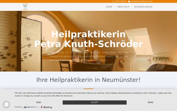 Screenshot of heilpraktikerin-pks.de