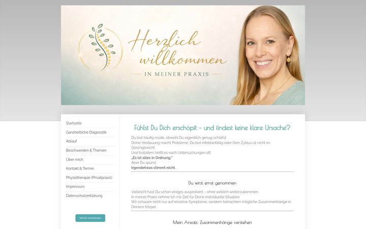 Screenshot of heilpraktikerin-praxis.info