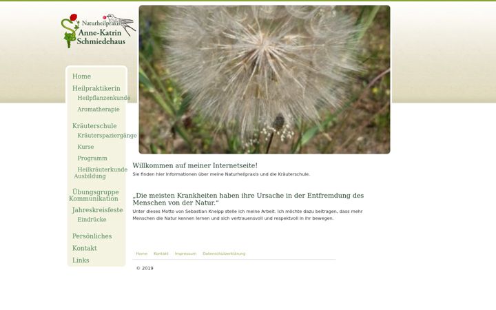 Screenshot of heilpraktikerin-schwerin.de