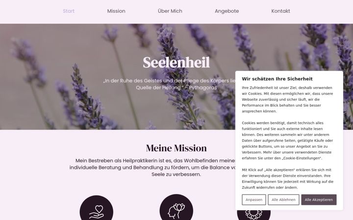 Screenshot του heilpraktikerin-seelenheil.de