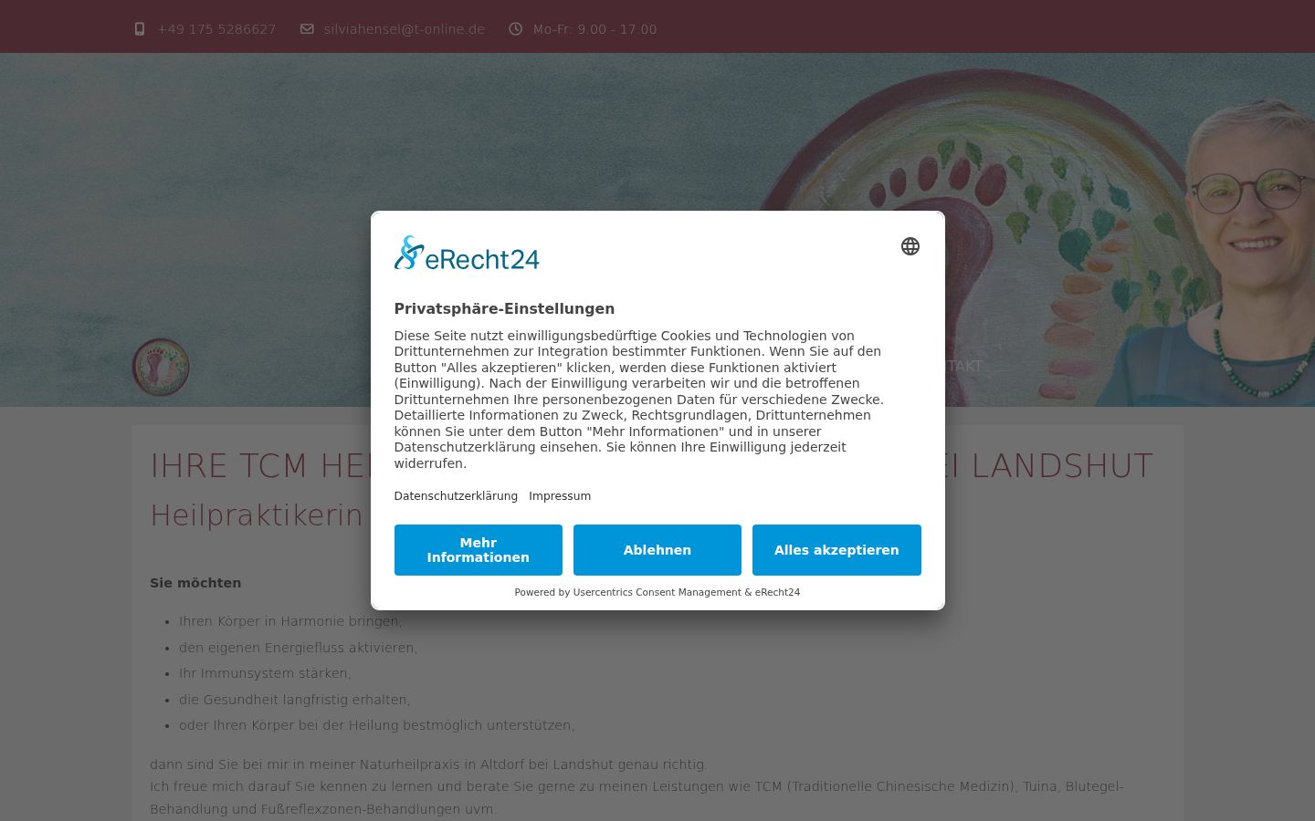 Captura de ecrã do banner de consentimento apresentado antes de qualquer interação