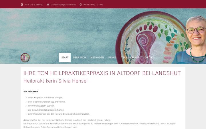 Screenshot του heilpraktikerin-silviahensel.de