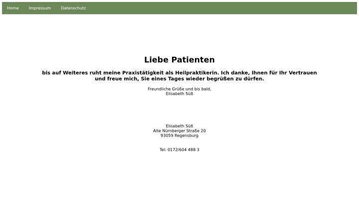 Screenshot του heilpraktikerin-suess.de
