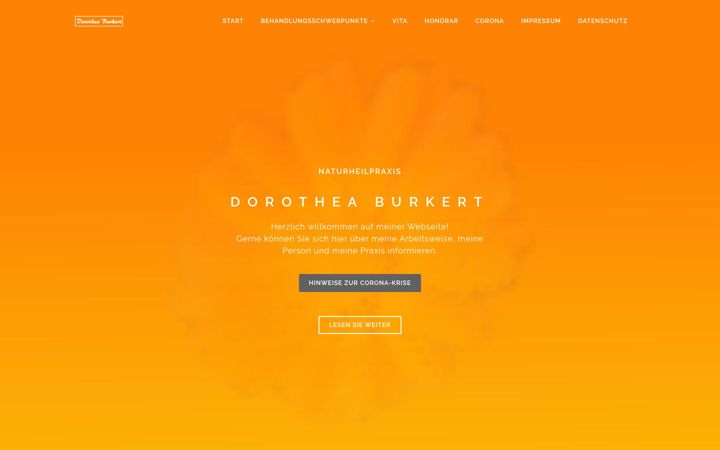 Screenshot of heilpraxis-dorothea-burkert.de