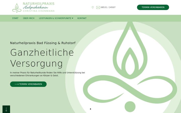 Screenshot of heilpraxis-eisenmann.de