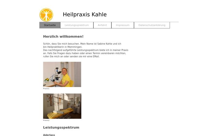 Screenshot of heilpraxis-kahle.de