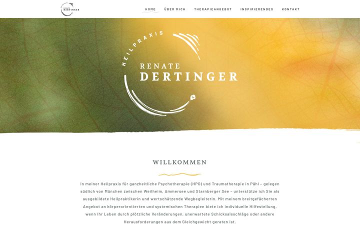 Screenshot of heilpraxis-renatedertinger.de